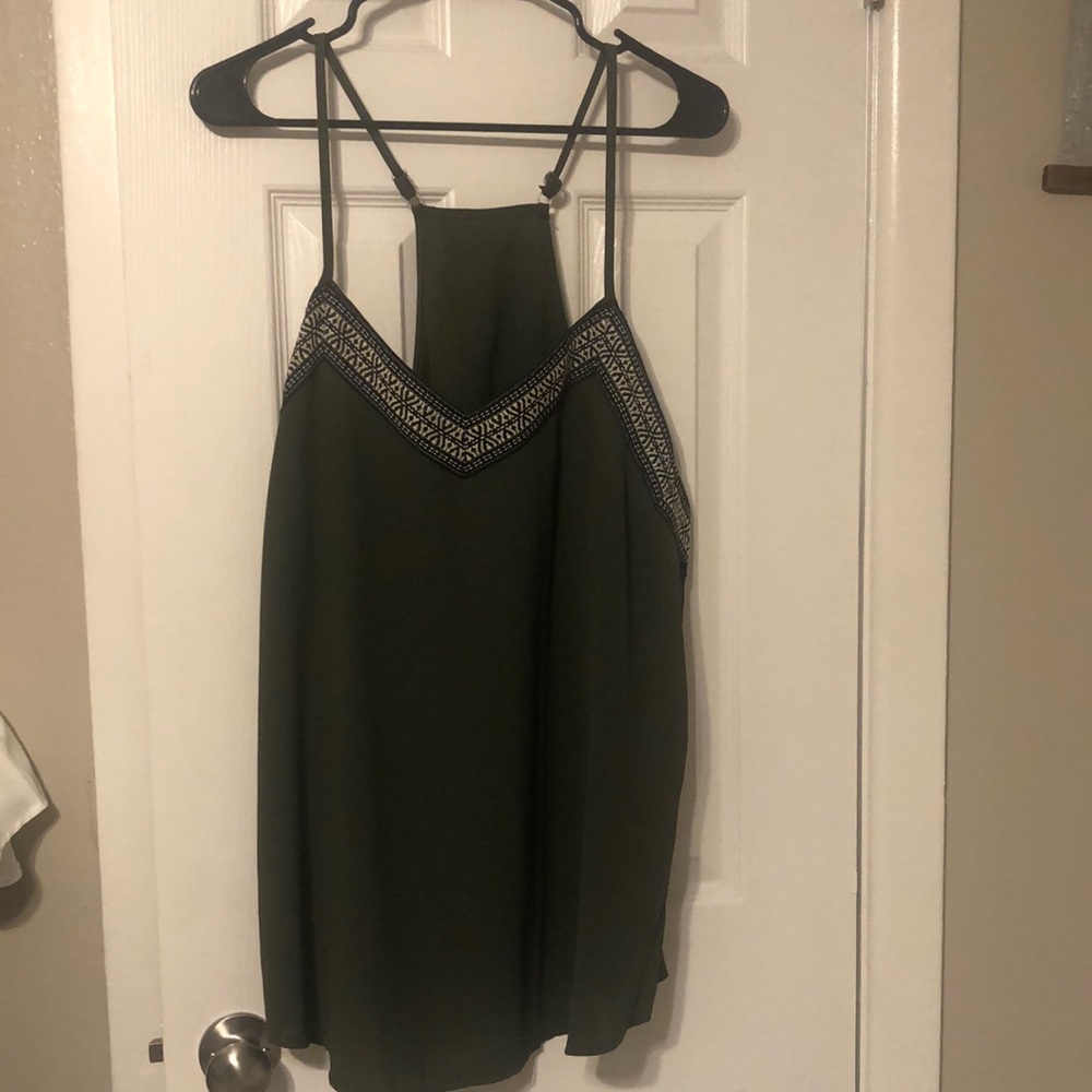 New never worn camisole with embroidery on the front